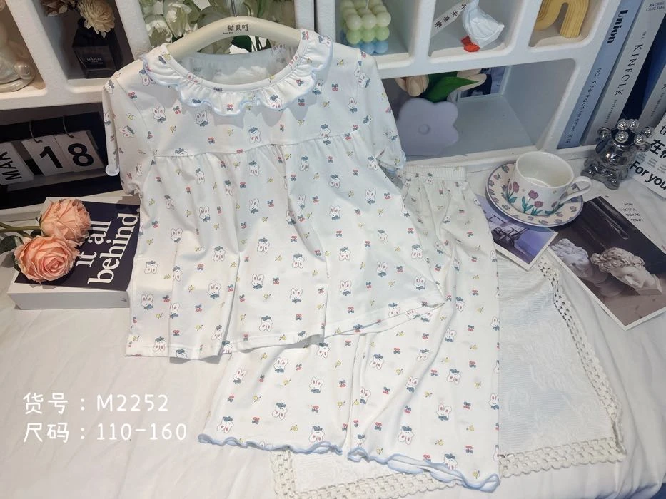 TGD - 2255 樱桃小白兔女宝家居服套装