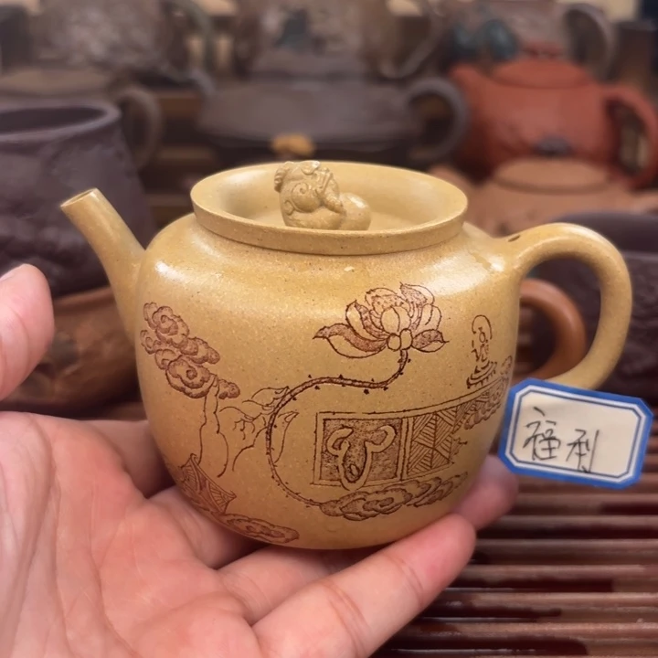 茶壶紫砂貔貅聚宝盆本山段170c