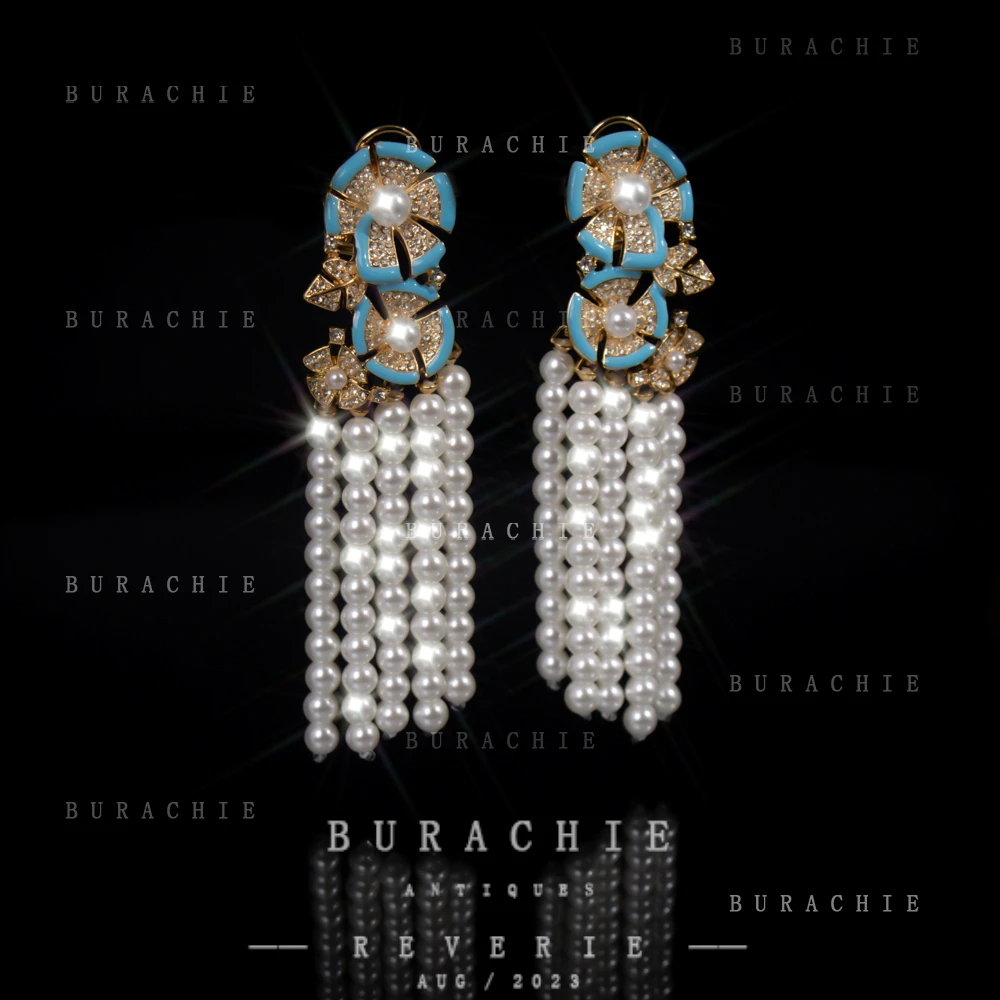 铜合金仿水晶耳饰 【2288】周年珍藏英｜经典原标克拉款CrownFrett