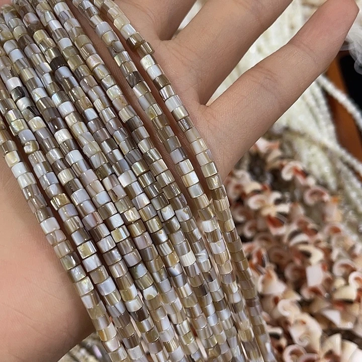 合金玛瑙/玉髓珠宝半成品一条4mm企鹅贝直切