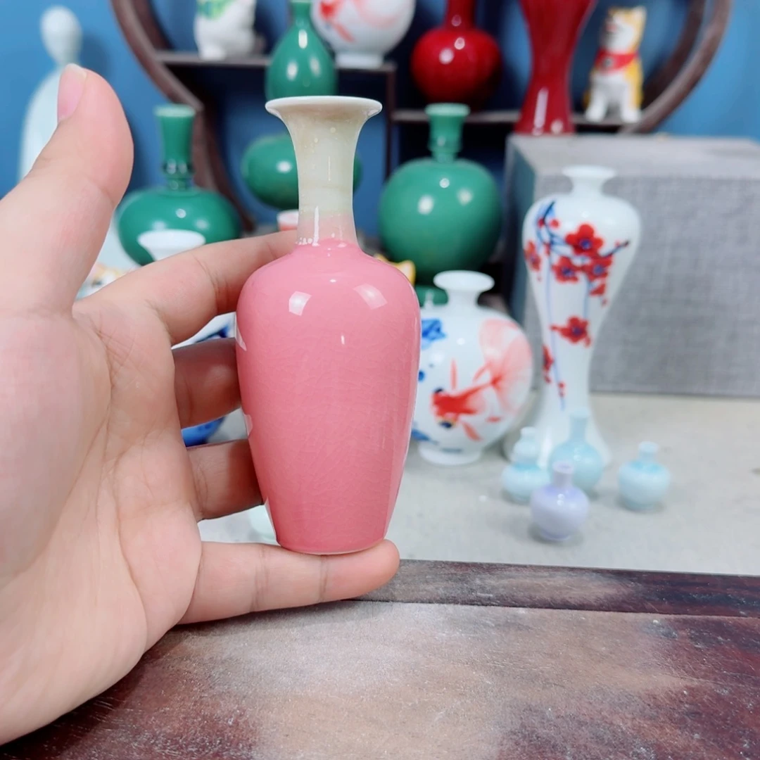 陶瓷手工小花器摆件