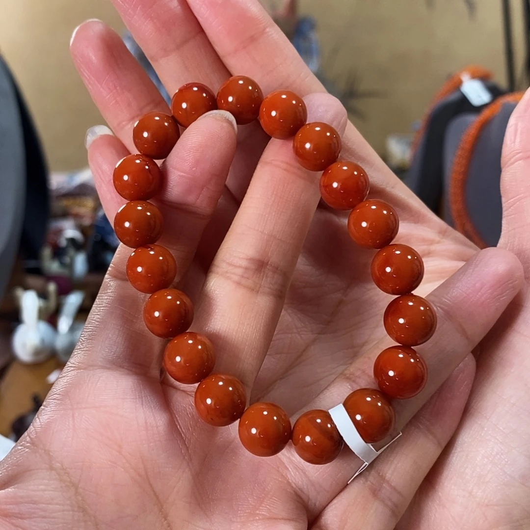 未镶嵌单圈10mm原矿南红玛瑙