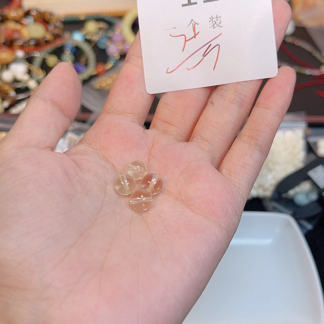 水晶珠宝半成品银S925镀金镶嵌117 。