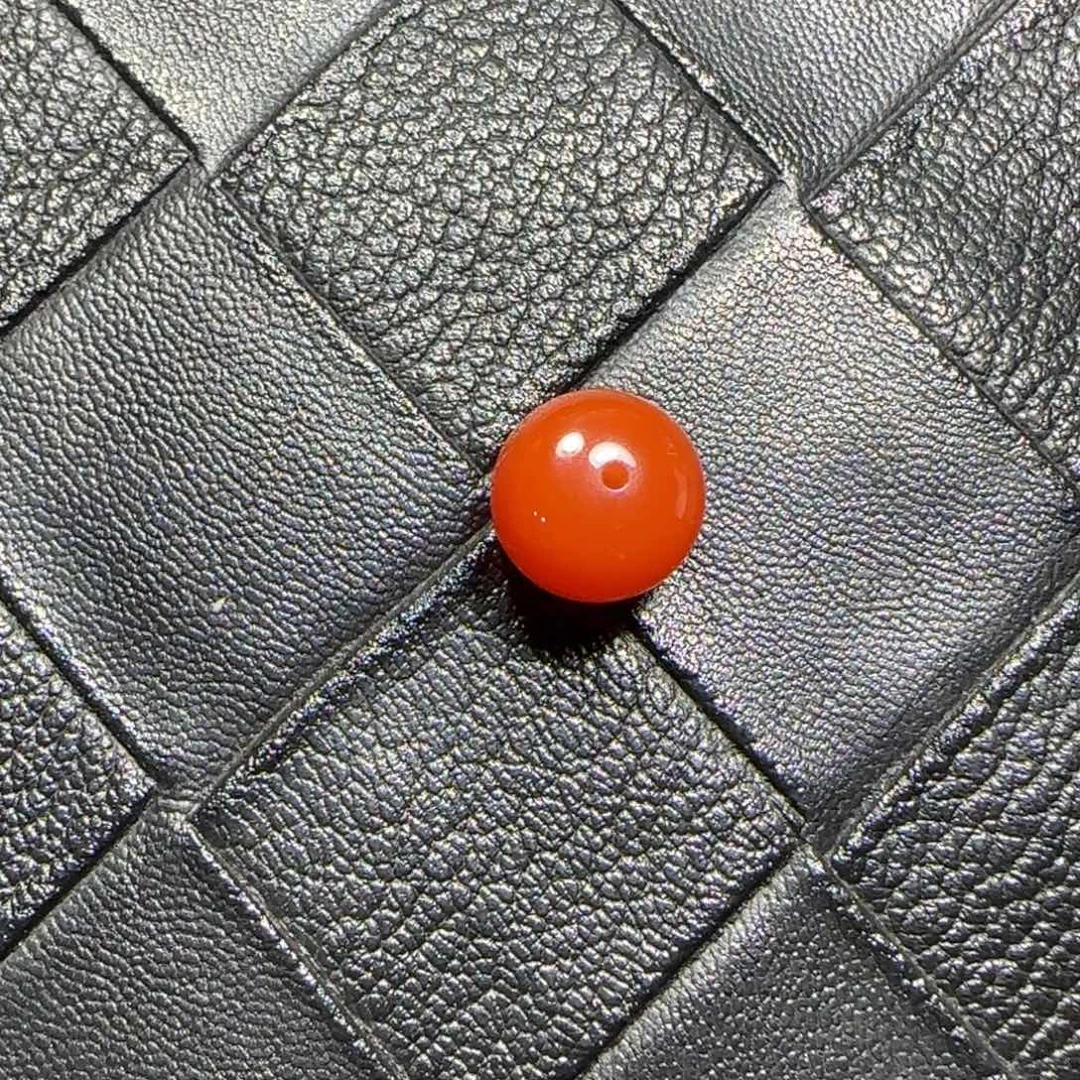 海***空南红玛瑙未镶嵌老型珠13mm