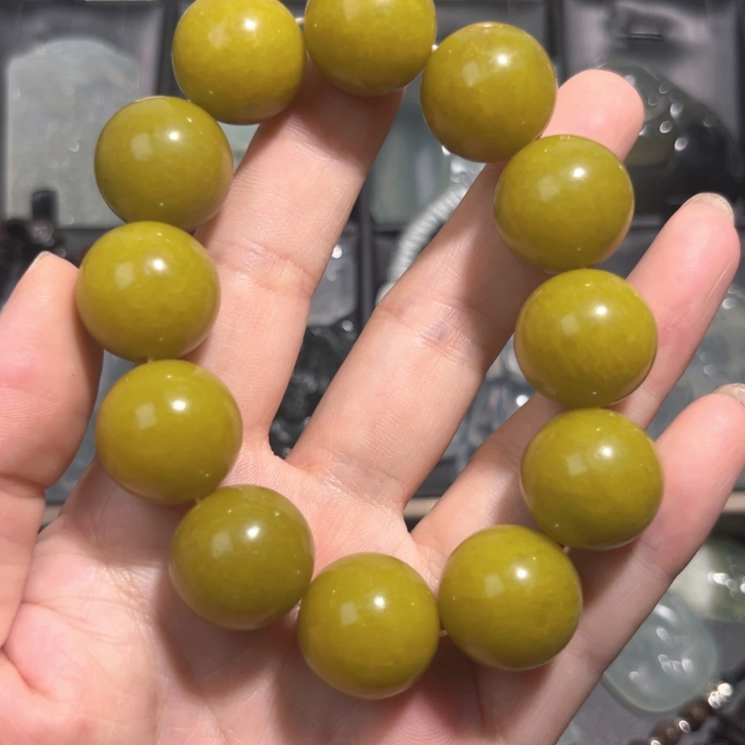 未镶嵌蛇纹石玉手串