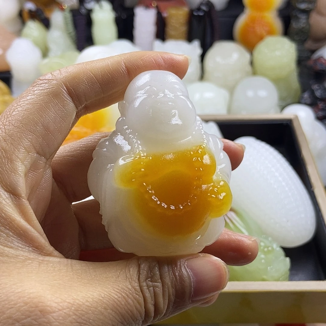 无花朵雕刻手把件