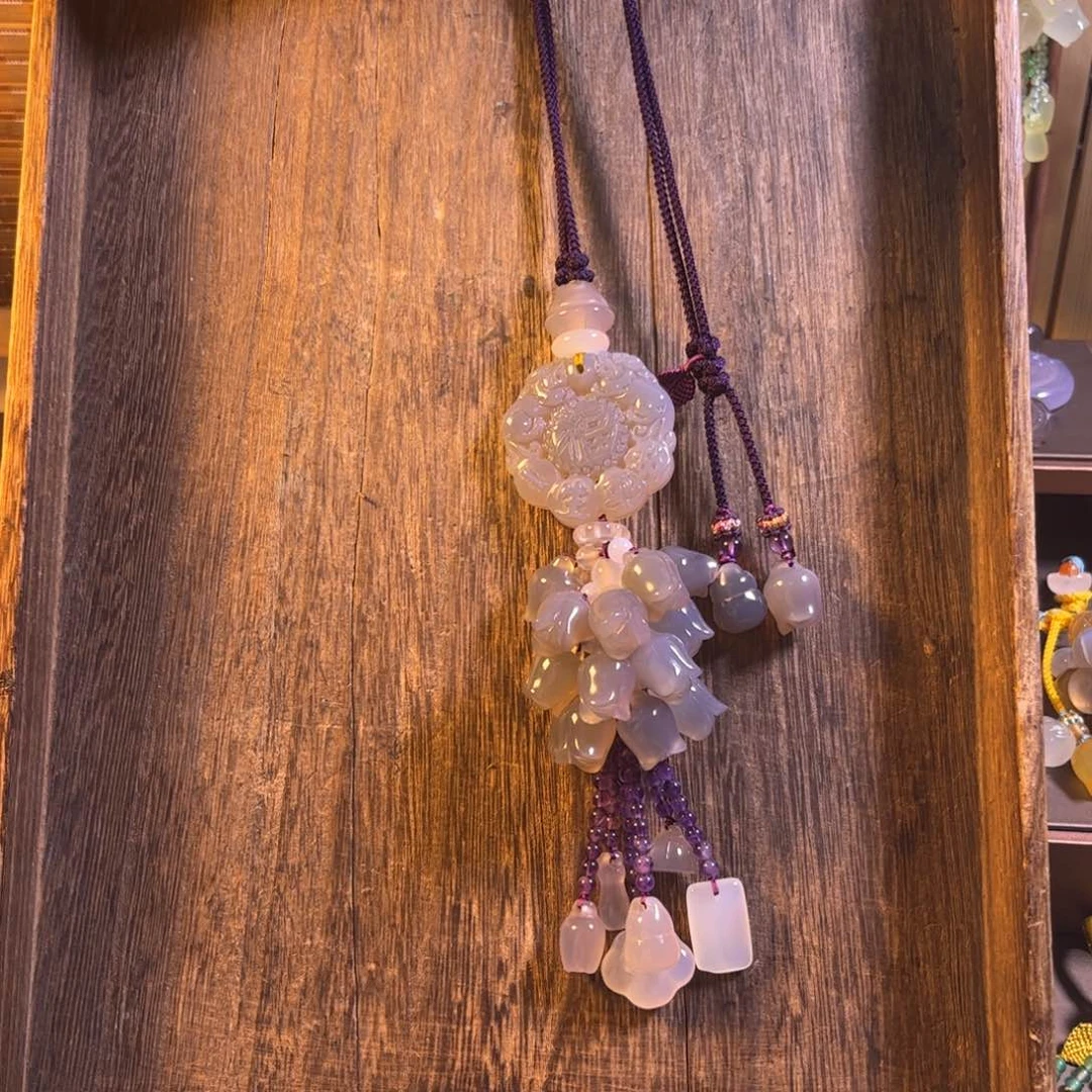 玛瑙/玉髓汽车挂件未镶嵌