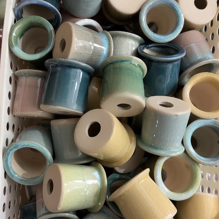 红陶发12个，3*5cm