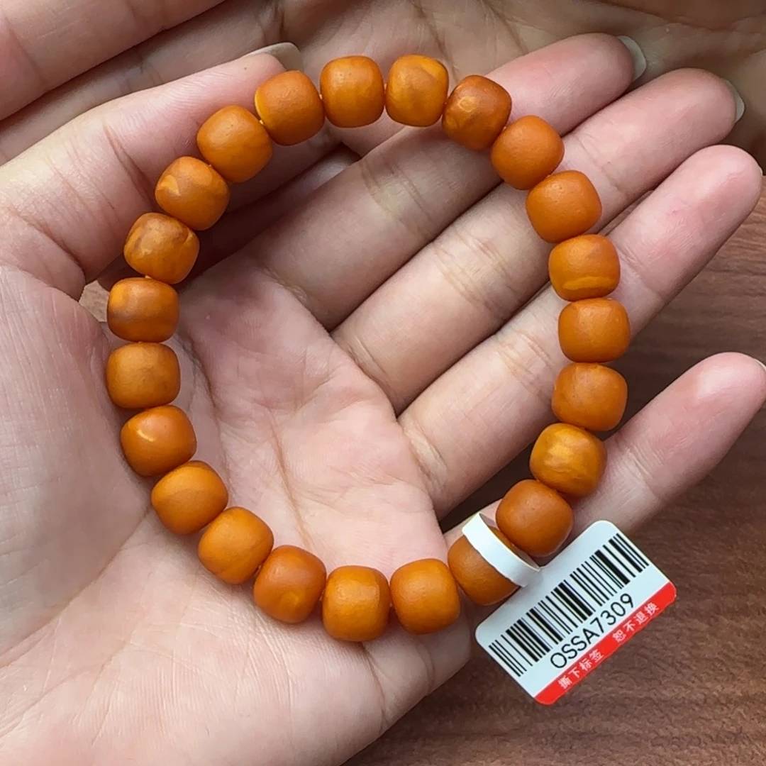 手链琥珀未镶嵌蜜蜡手串9m