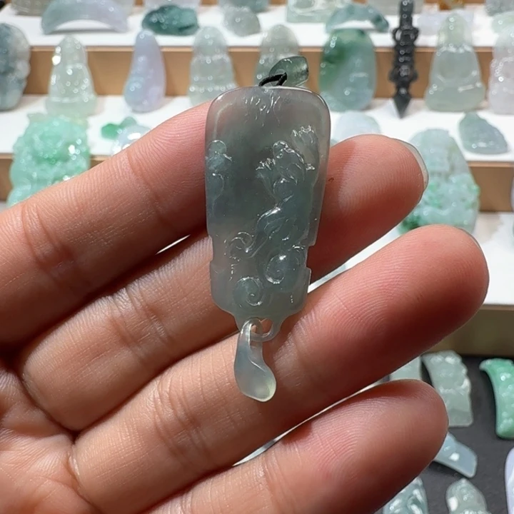 翡翠未镶嵌项链翡翠