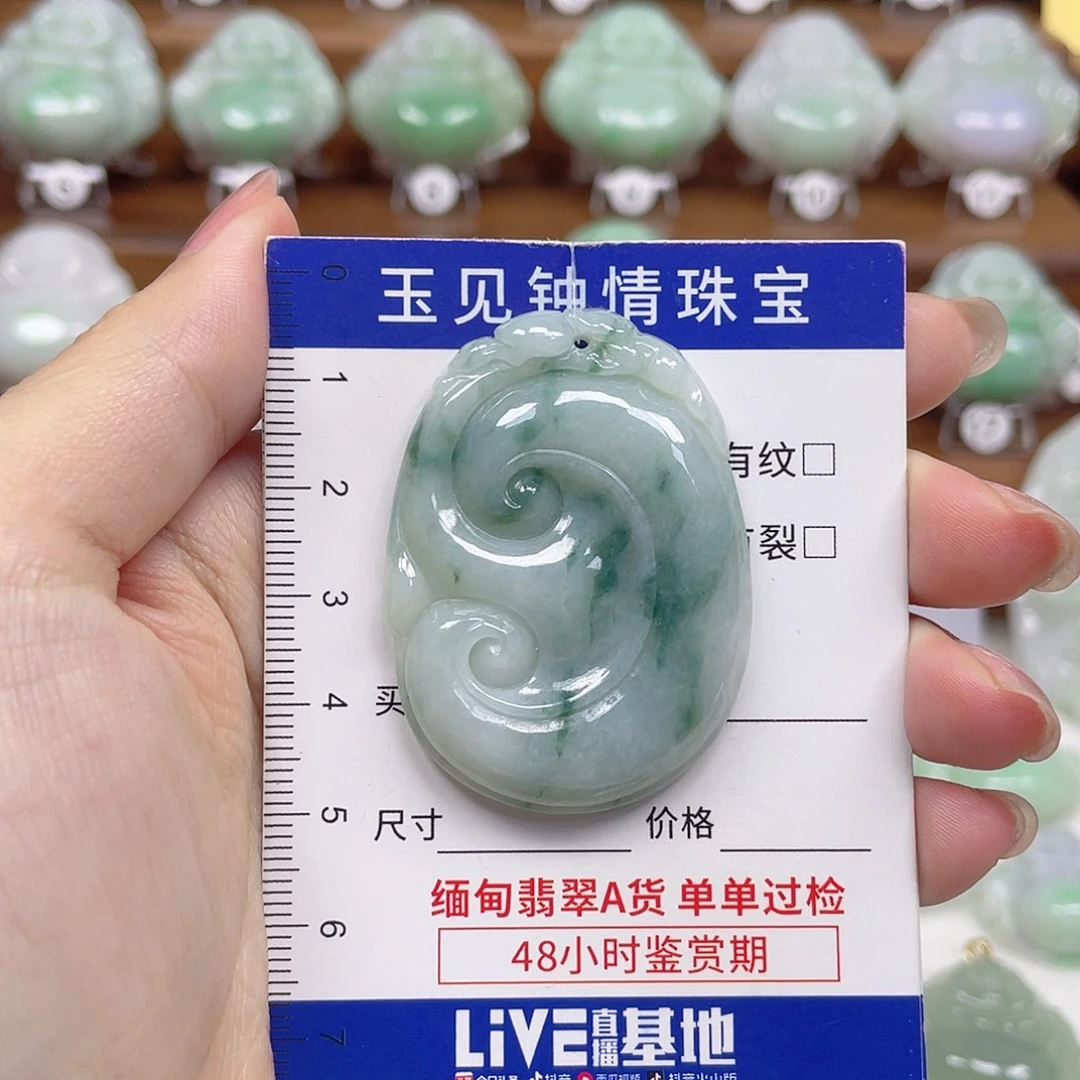 翡翠未镶嵌颈饰如意