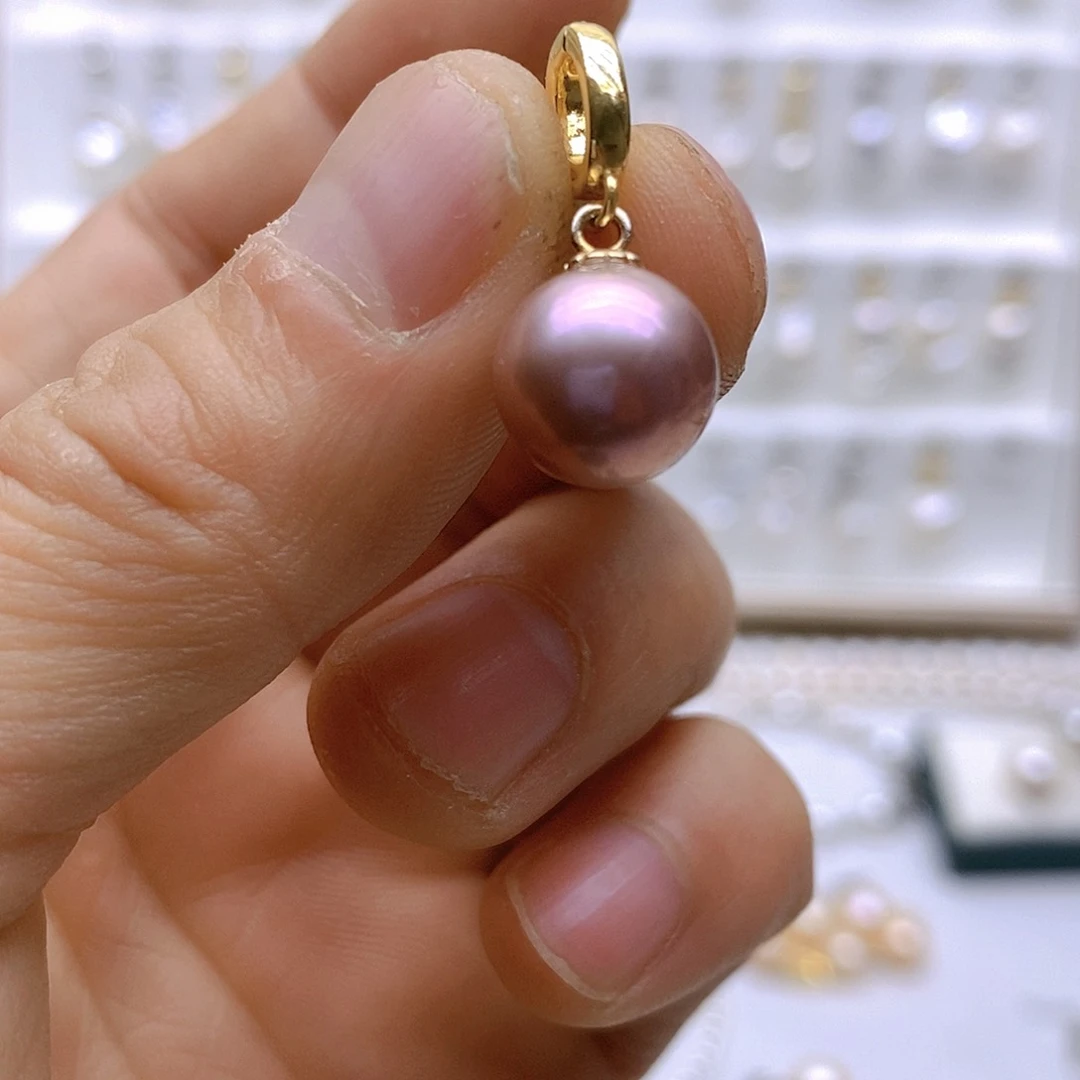 淡水珍珠颈饰银S925镶嵌