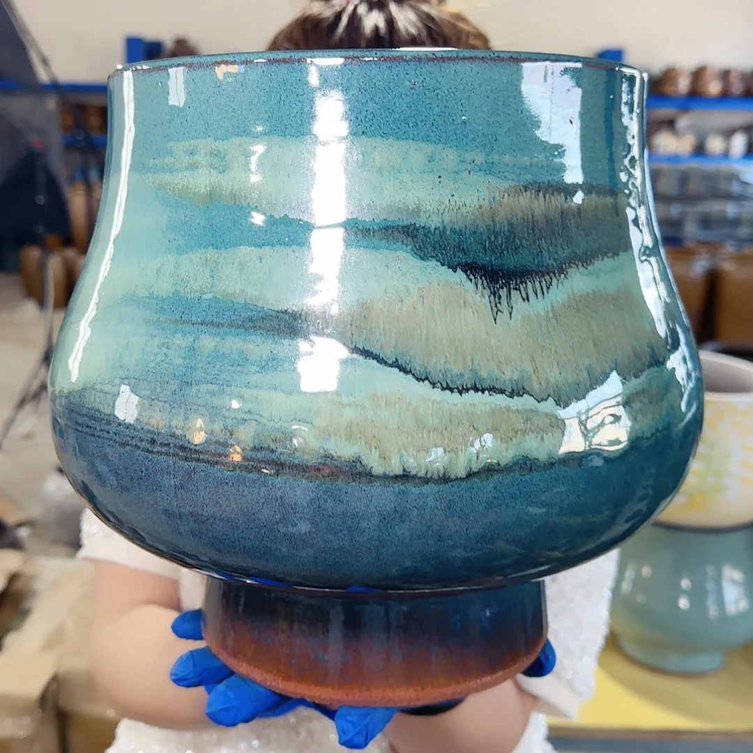 花盆紫砂高25口22