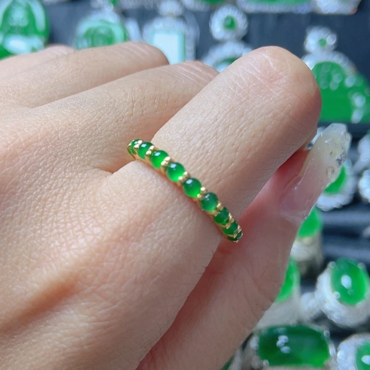 翡翠颈饰18K金镶嵌        