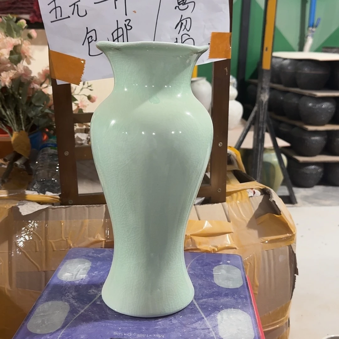 景德镇陶瓷花瓶高31口10