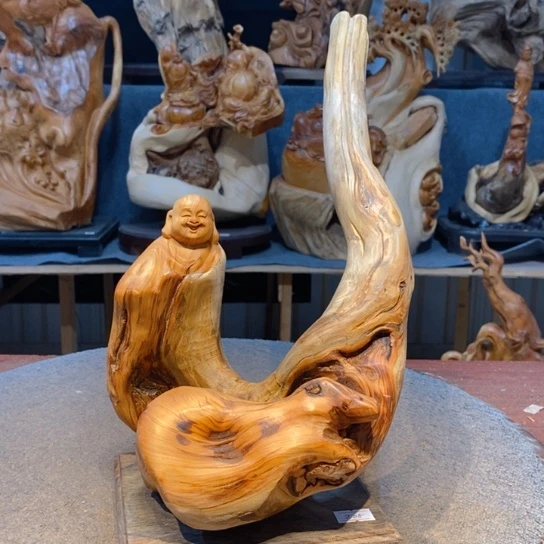 柏木（崖柏）根雕摆件