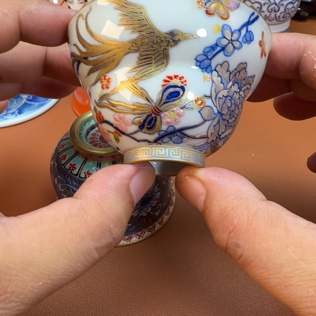 汉***子杯子景德镇全手工手绘陶瓷