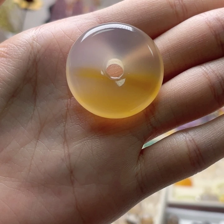 玛瑙/玉髓未镶嵌玛瑙平安扣