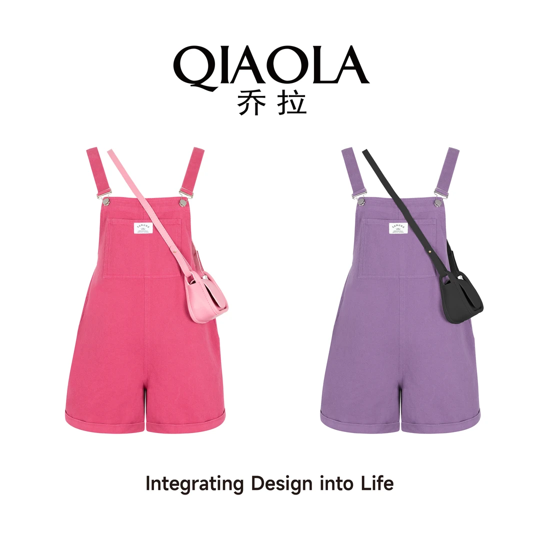 【糖果缤纷】夏季牛仔包包休闲减龄遮肉显瘦背带裤预售