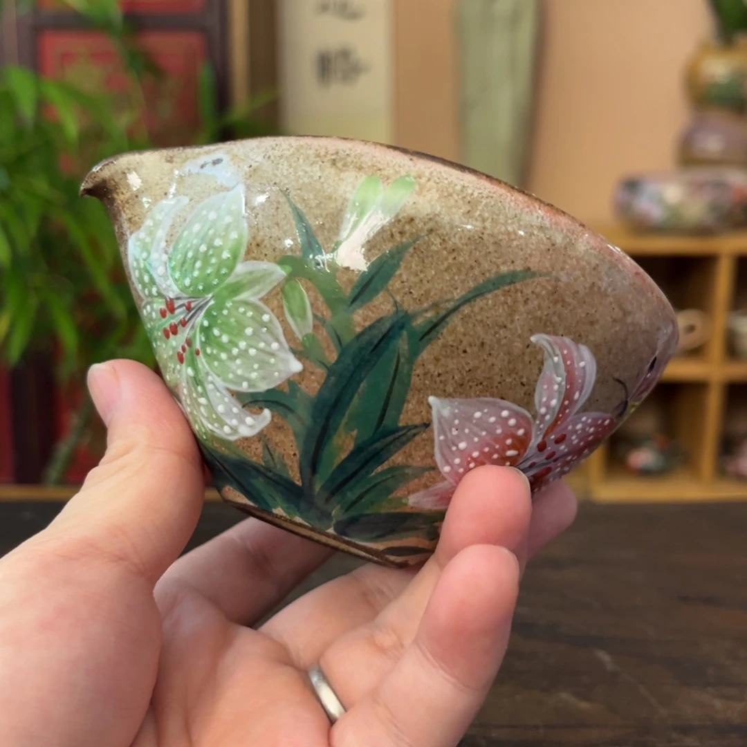 柴烧手工手绘陶瓷