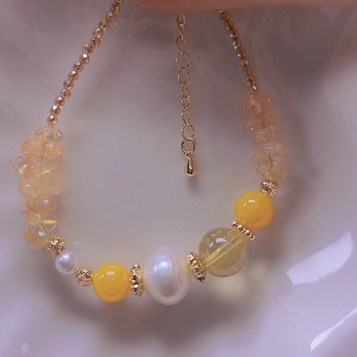 淡水珍珠手绳合金