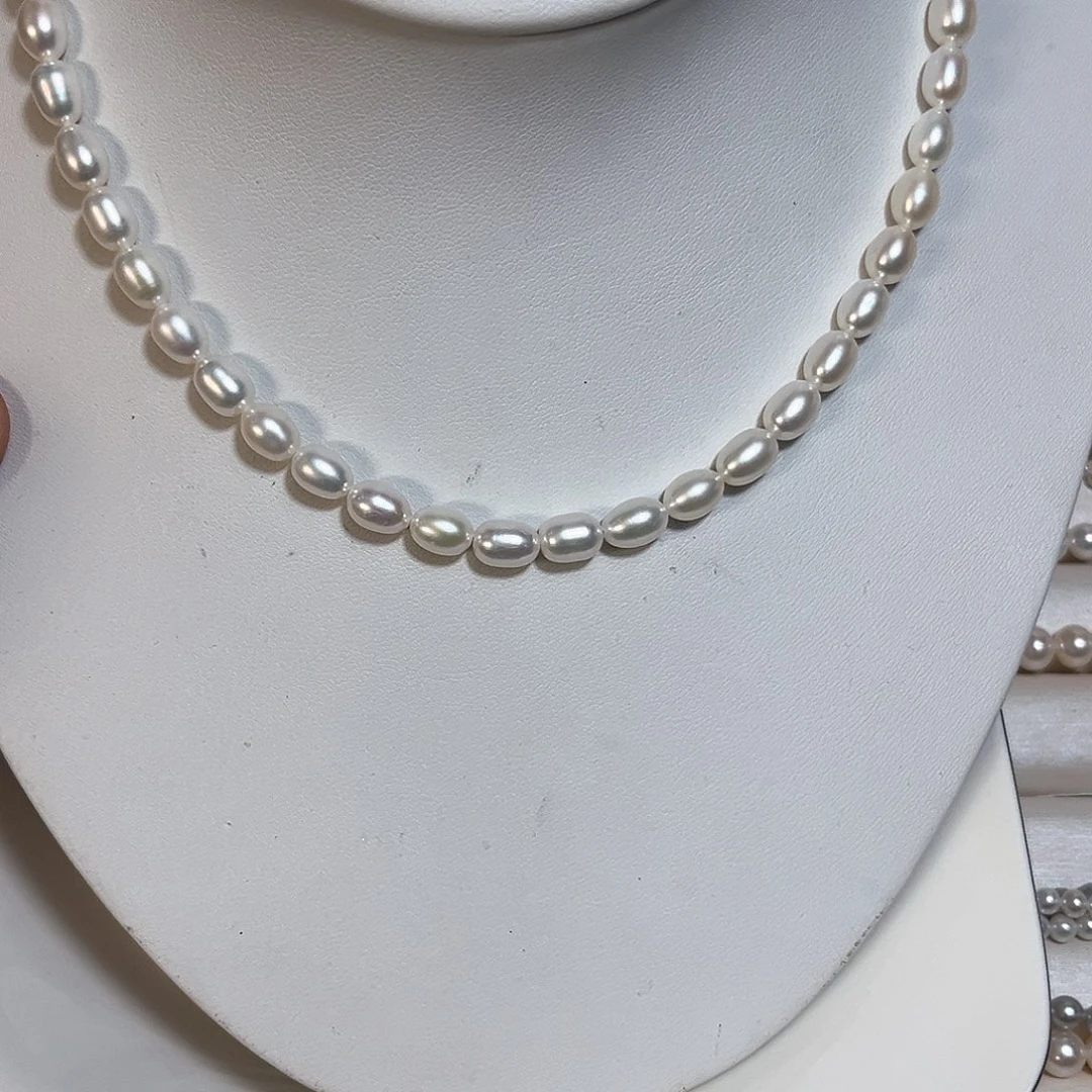 我***鸭银S925镶嵌颈饰淡水珍珠