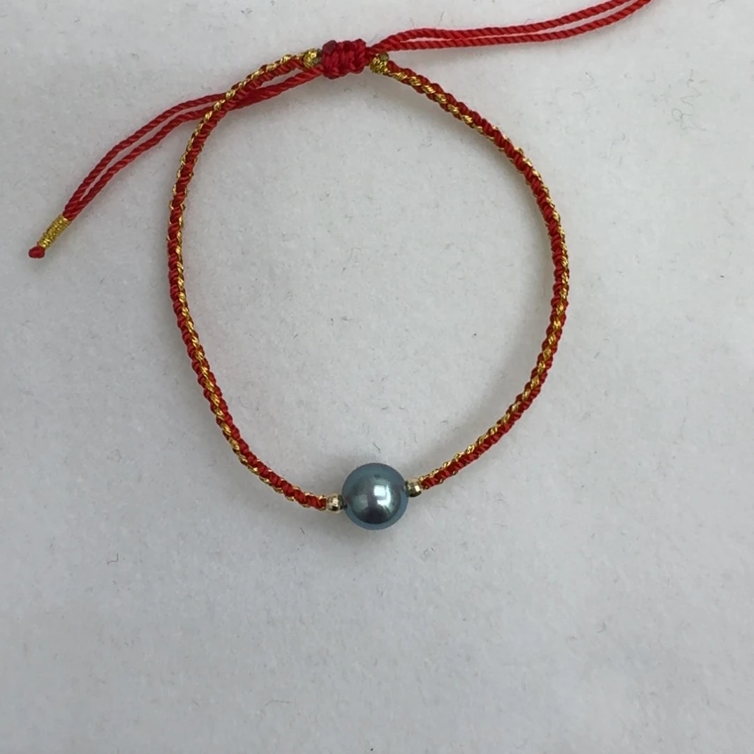 海水珍珠手绳18K金镶嵌