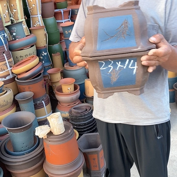 紫砂花盆紫砂花盆