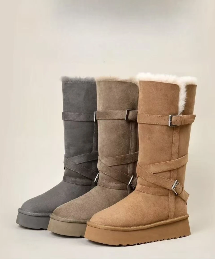 冬季时尚雪地靴许我耀眼雪地靴加厚女靴百搭