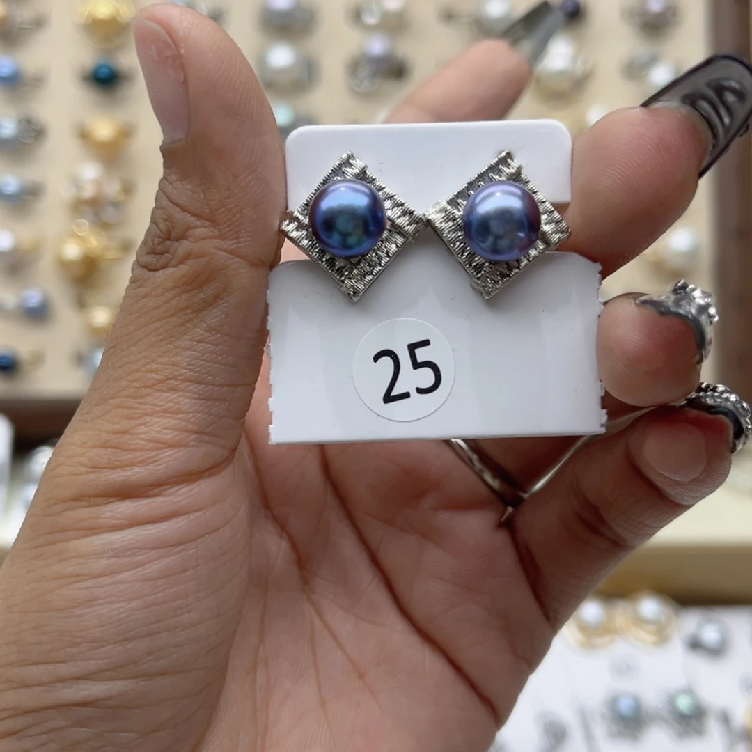 淡水珍珠戒指合金人**斯