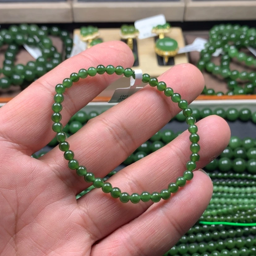 【闪购商品】和田玉（碧玉）手链未镶嵌4