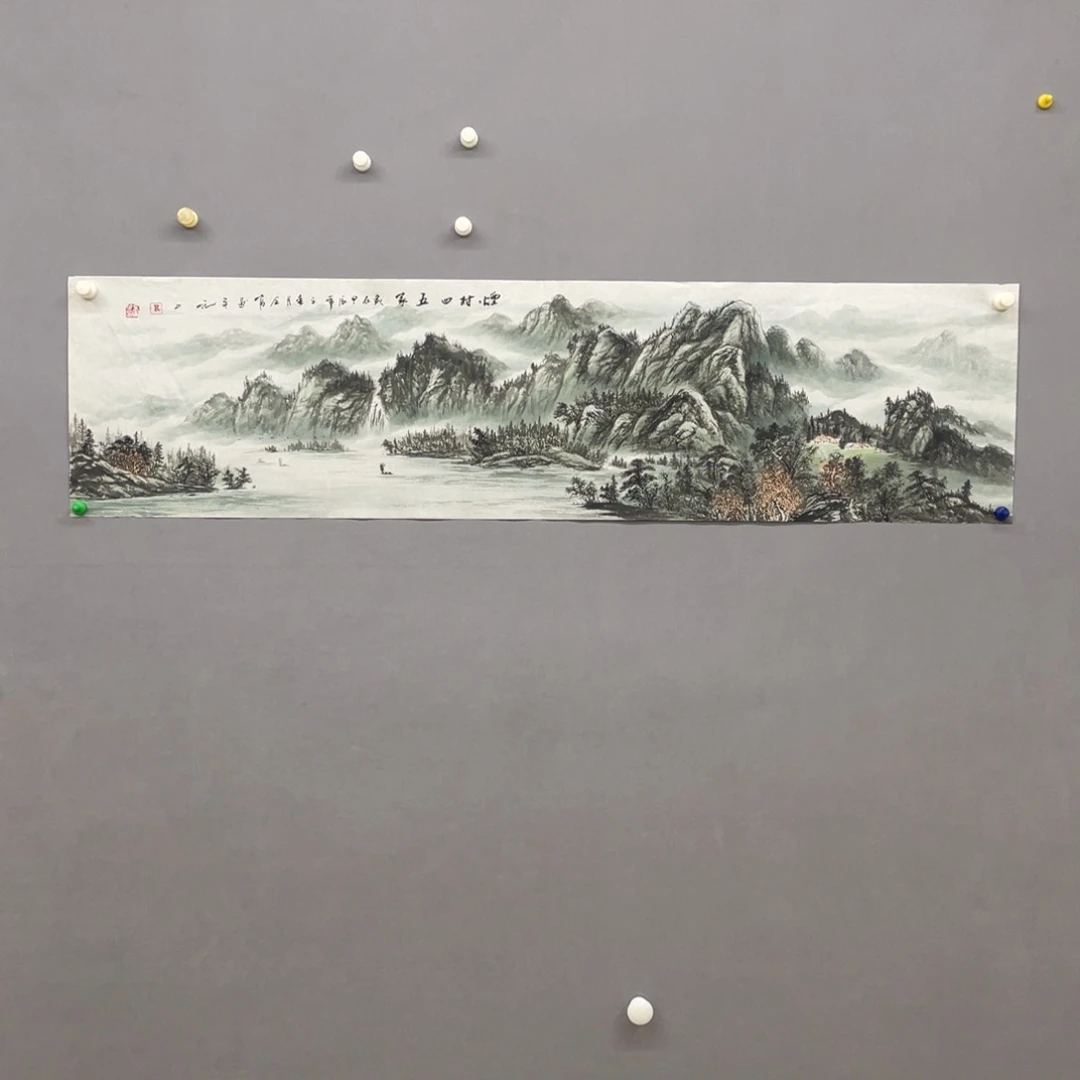 国画艺术家真人手绘