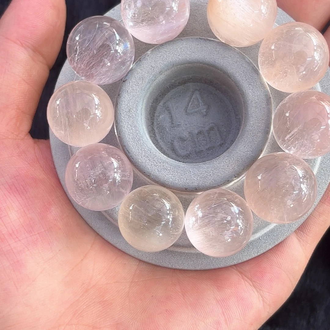 水晶珠宝半成品未镶嵌R*n定制通孔不退不换带瑕疵