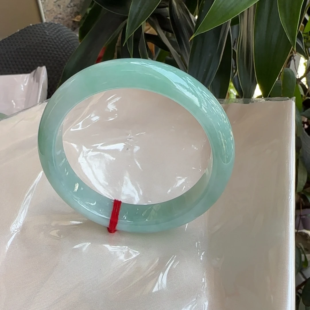 翡翠未镶嵌手镯59.6冰晴水正圈手镯