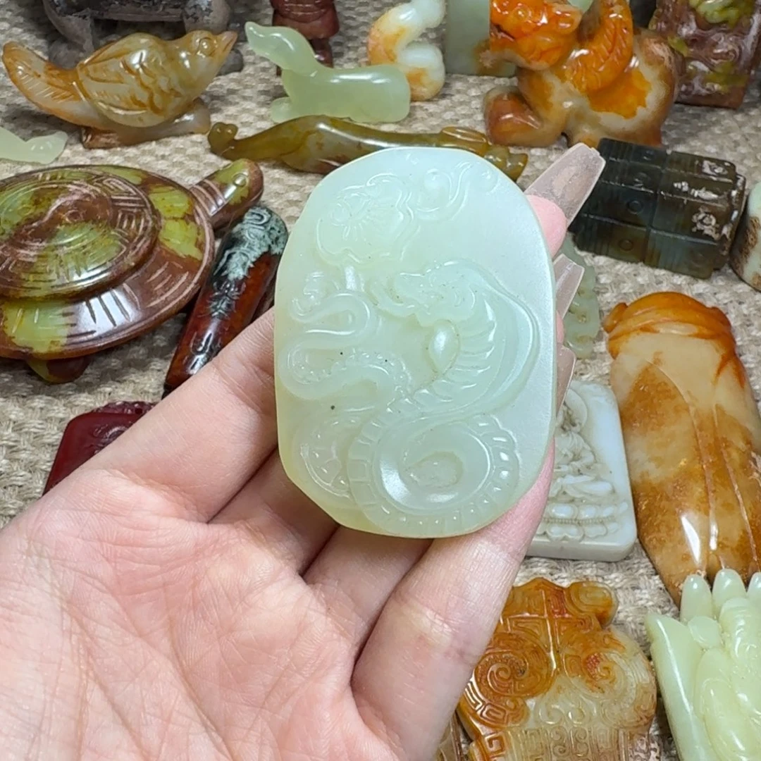 白玉菩提吊坠挂件