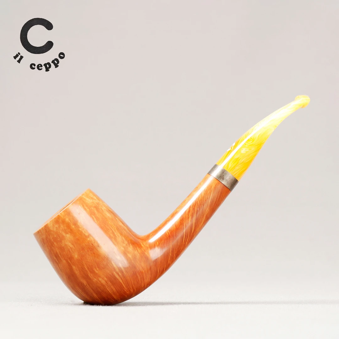 意大利IL Ceppo 齐博 浅色微弯  3毫米 手工石楠木烟斗