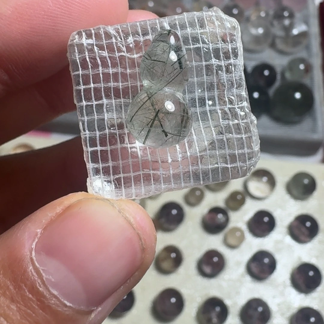 未镶嵌珠宝半成品水晶绿发晶葫芦