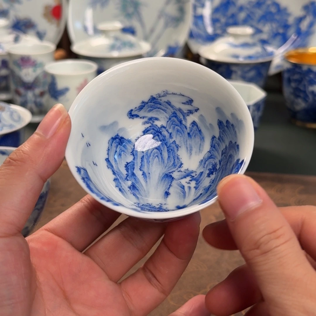 T***u纯手工手绘陶瓷茶具