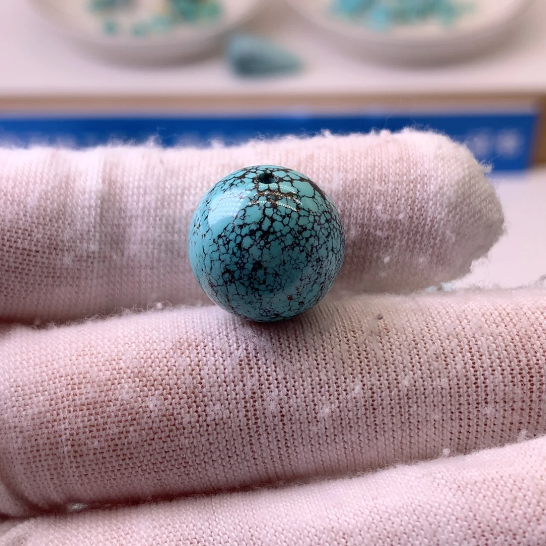绿松石未镶嵌挂件直径14.8mm
