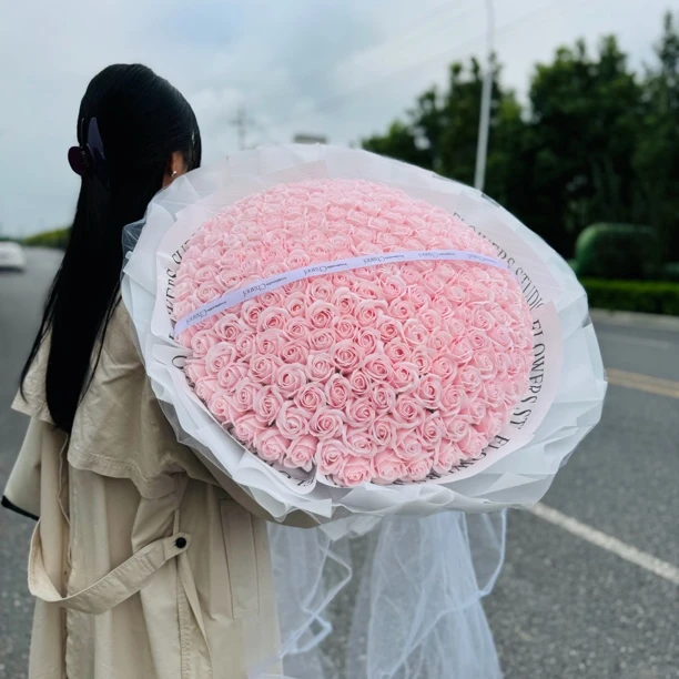 【一间Flowers】199朵玫瑰香皂永生花大花束