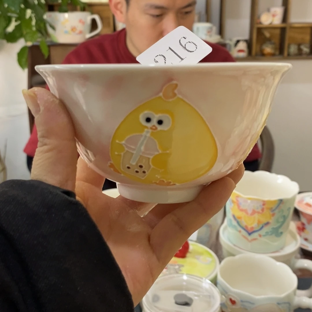 瓷片景德镇釉下彩手绘