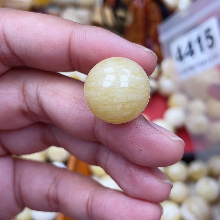 蜜蜡未镶嵌珠宝奇石沙眼18.6虎皮