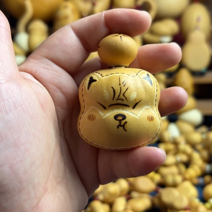 爱***谁木天然葫芦烙画钱袋子