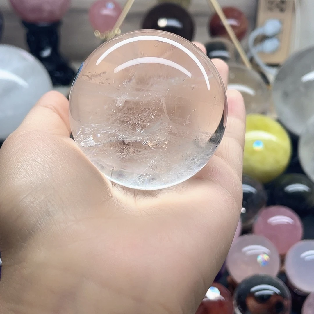 水晶珠宝半成品未镶嵌白水晶卡58.5A56号