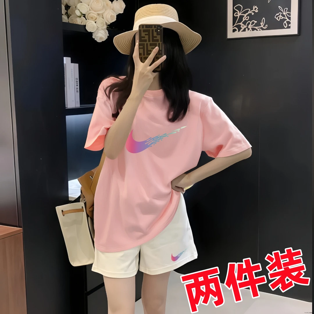 官方授权奥特莱斯旗舰店正品夏季潮流休闲运动风女士套装两件咏颖