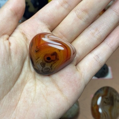 未镶嵌玛瑙/玉髓珠宝奇石虎*打孔不退不换