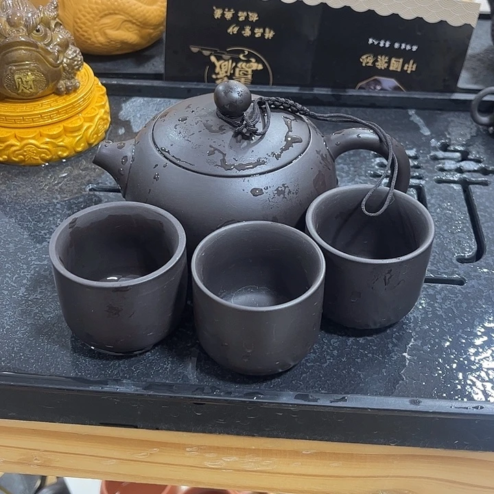 紫砂茶案紫砂壶一壶3杯