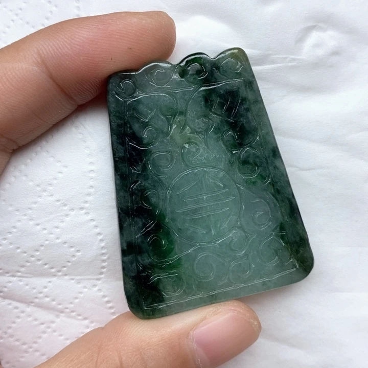 颈饰未镶嵌翡翠天然缅甸翡翠