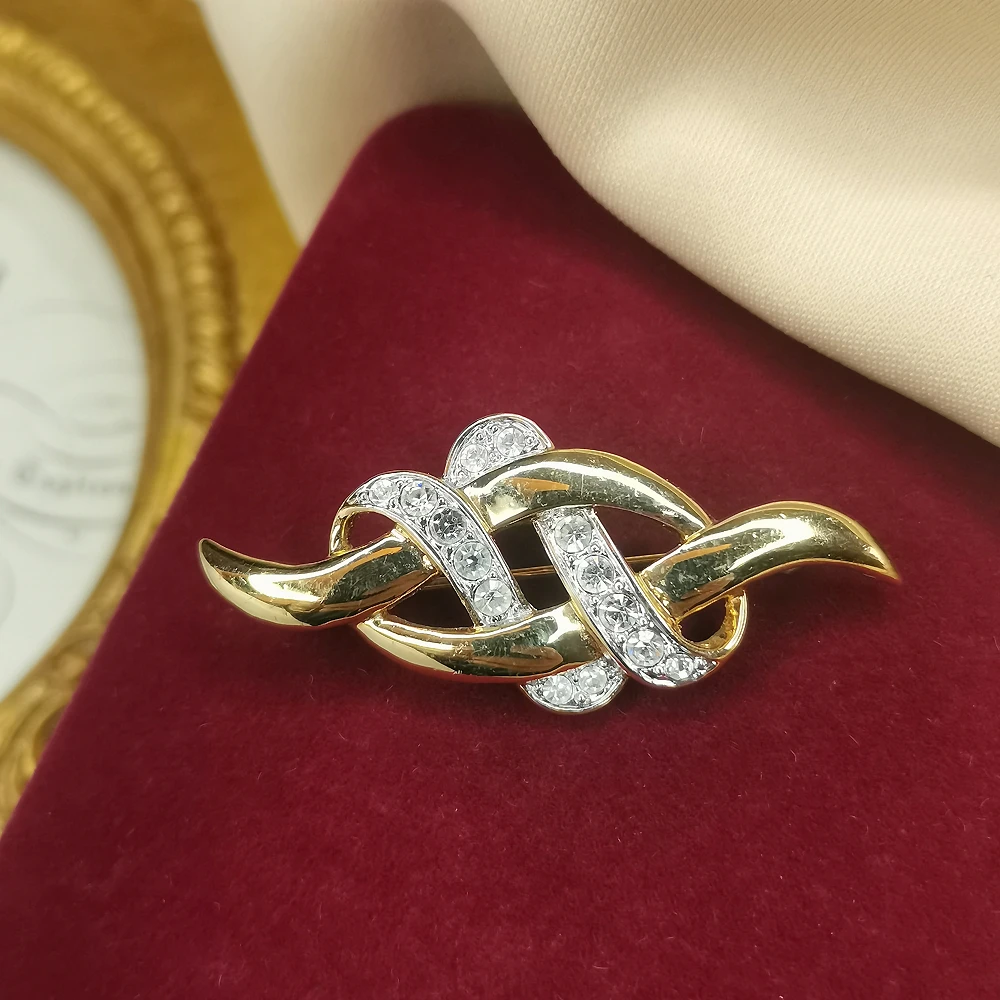 编织一字胸针[2501141-074]