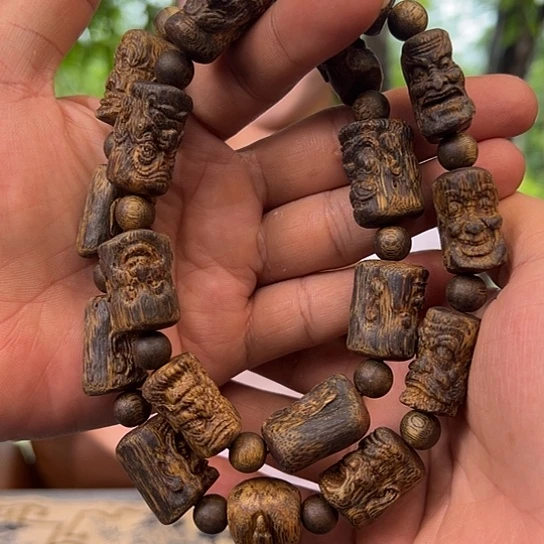 手串沉香乌身十八罗汉1.3多样性发货1条